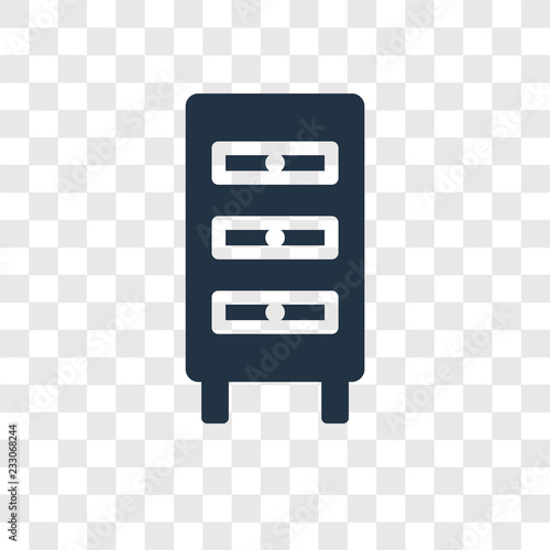 Wardrobe vector icon isolated on transparent background, Wardrobe transparency logo design