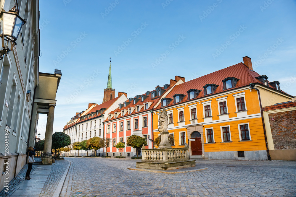 Ostrow Tumski, historic district of Wroclaw, Poland