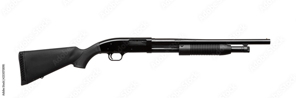 Shotgun isolated on white Shotgun isolated on white