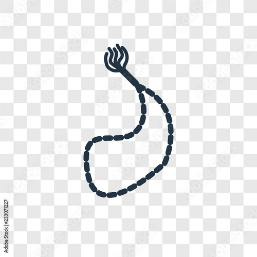 Muslim Tasbih vector icon isolated on transparent background, Muslim Tasbih transparency logo design