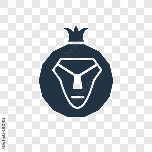 Lion of Judah vector icon isolated on transparent background, Lion of Judah transparency logo design