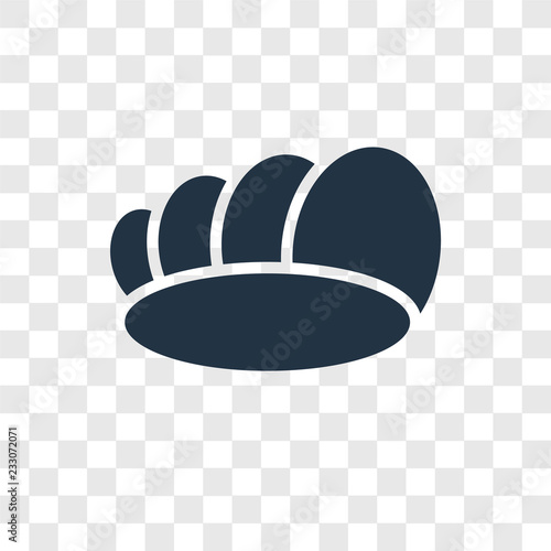 Conch shell vector icon isolated on transparent background, Conch shell transparency logo design