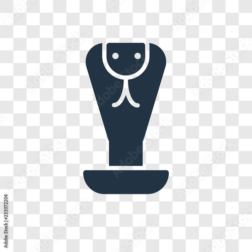 Cobra vector icon isolated on transparent background, Cobra transparency logo design