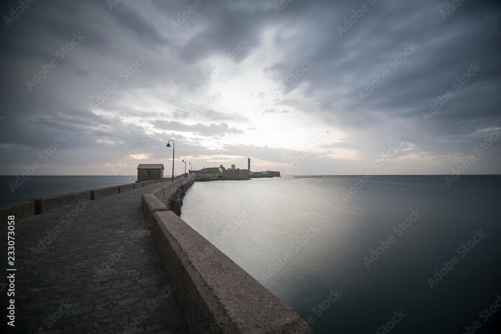 Caleta beach in Cadiz Andalusia Spain