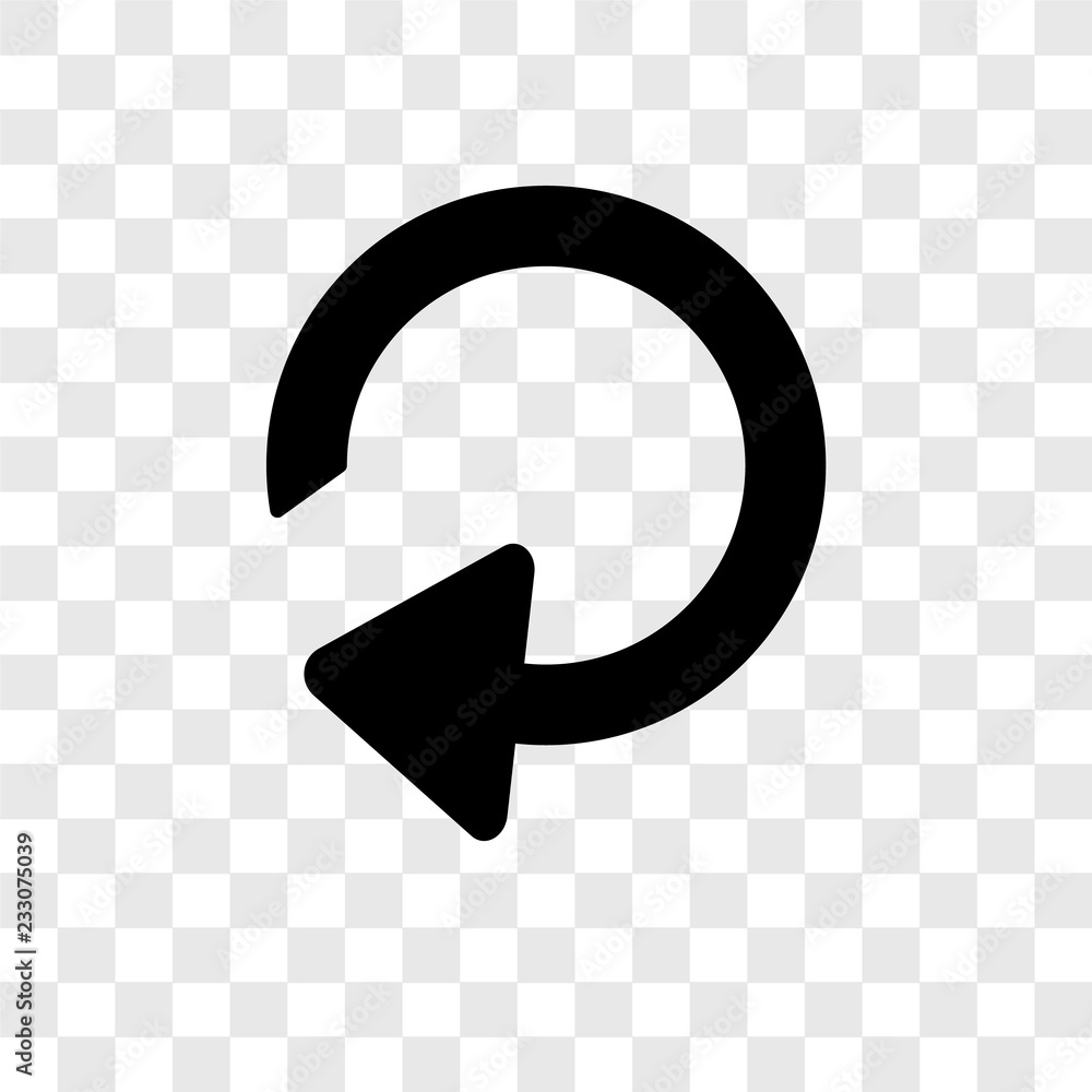 Reload Arrow vector icon isolated on transparent background, Reload Arrow transparency logo design Reload Arrow vector icon isolated on transparent background, Reload Arrow transparency logo design