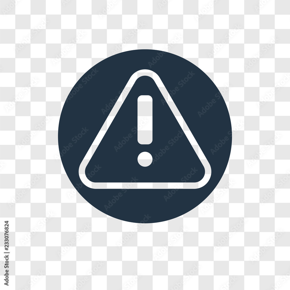 Alert vector icon isolated on transparent background, Alert transparency logo design Alert vector icon isolated on transparent background, Alert transparency logo design