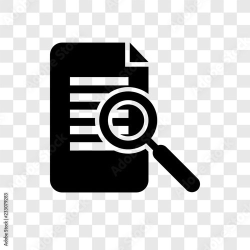 Detection vector icon isolated on transparent background, Detection transparency logo design