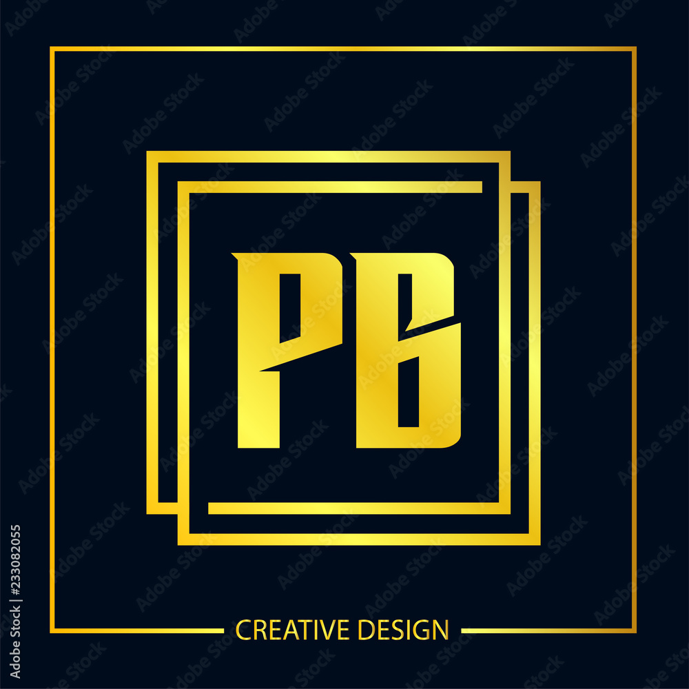 Initial Letter PB Logo Template Vector Design Initial Letter PB Logo Template Vector Design