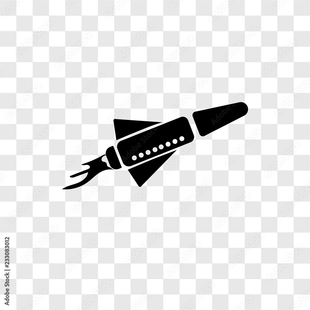 Space shuttle vector icon isolated on transparent background, Space shuttle transparency logo design Space shuttle vector icon isolated on transparent background, Space shuttle transparency logo design