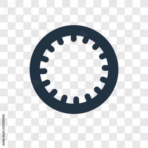 Hoop vector icon isolated on transparent background, Hoop transparency logo design