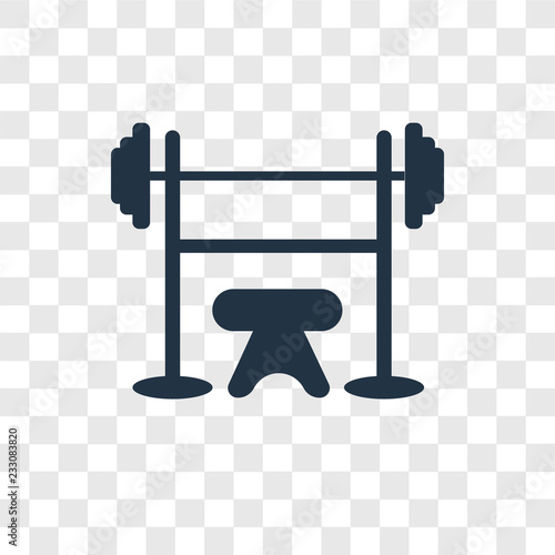 Dumbbell vector icon isolated on transparent background, Dumbbell transparency logo design