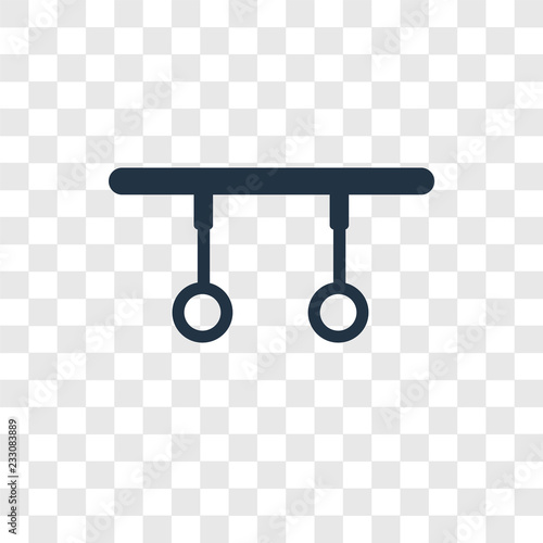Rings vector icon isolated on transparent background, Rings transparency logo design