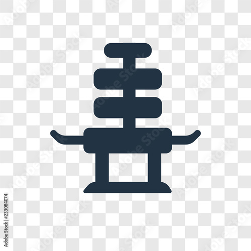 Machine vector icon isolated on transparent background, Machine transparency logo design