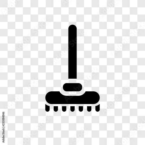 Rake vector icon isolated on transparent background, Rake transparency logo design