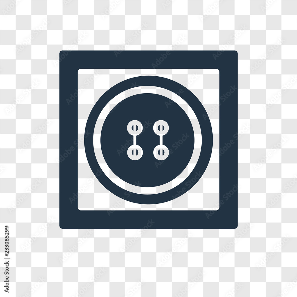 Button vector icon isolated on transparent background, Button transparency logo design Button vector icon isolated on transparent background, Button transparency logo design