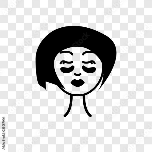 Eye patch vector icon isolated on transparent background, Eye patch ...