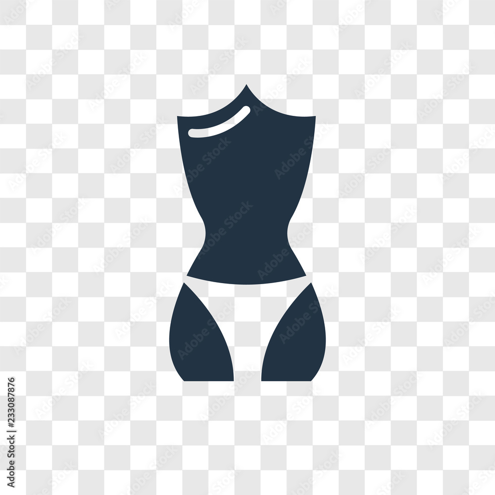 Body vector icon isolated on transparent background, Body transparency logo design Body vector icon isolated on transparent background, Body transparency logo design
