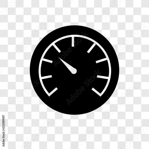 Velocity vector icon isolated on transparent background, Velocity transparency logo design