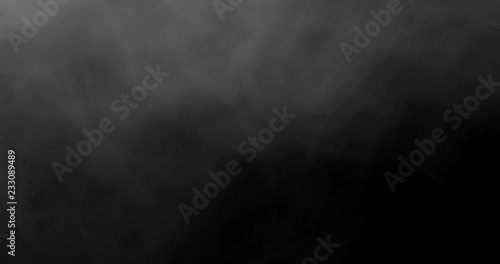 Smoke background. White smoke floating through space against black background