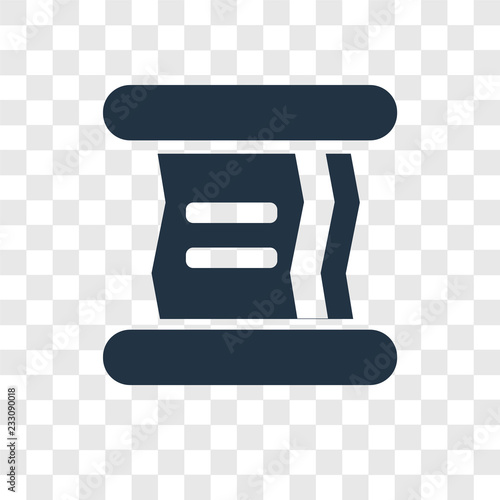 Paper vector icon isolated on transparent background, Paper transparency logo design