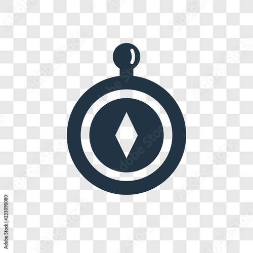 Compass vector icon isolated on transparent background, Compass transparency logo design