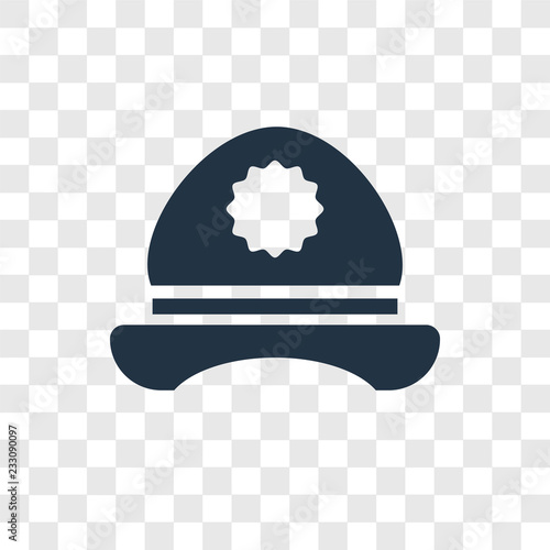 Hat vector icon isolated on transparent background, Hat transparency logo design
