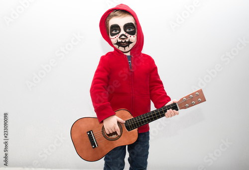 Konstfotografi Little boy costumed as protagonist of Coco movie