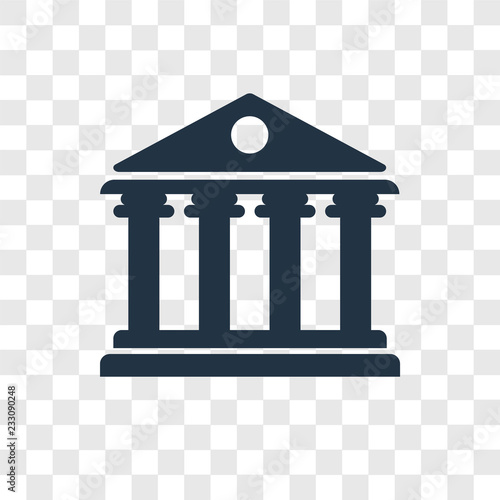 Pantheon vector icon isolated on transparent background, Pantheon transparency logo design