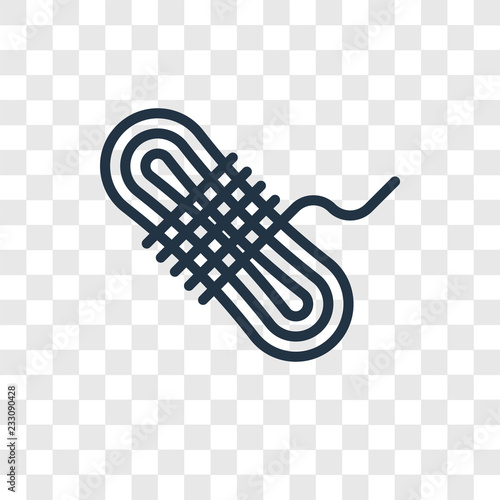 Rope vector icon isolated on transparent background, Rope transparency logo design
