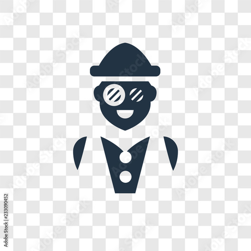 Archeologist vector icon isolated on transparent background, Archeologist transparency logo design