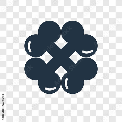 Bones vector icon isolated on transparent background, Bones transparency logo design