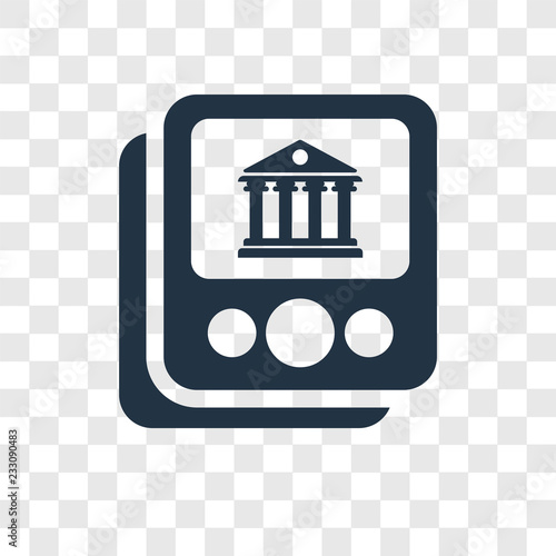 Picture vector icon isolated on transparent background, Picture transparency logo design