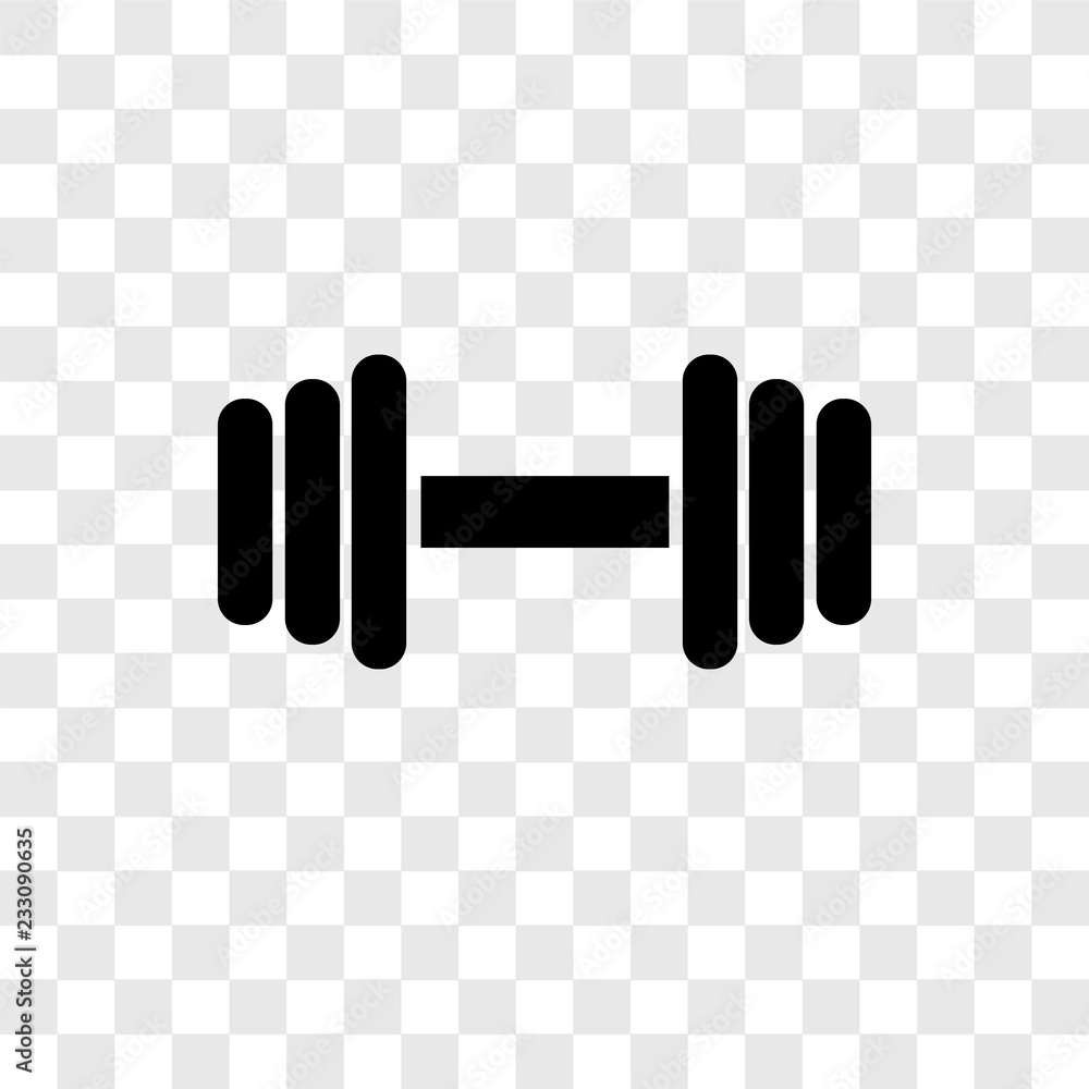 Weights vector icon isolated on transparent background, Weights