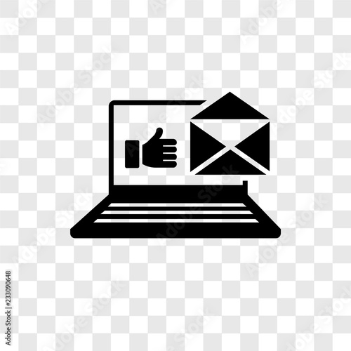 Post vector icon isolated on transparent background, Post transparency logo design