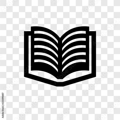Literature vector icon isolated on transparent background, Literature transparency logo design