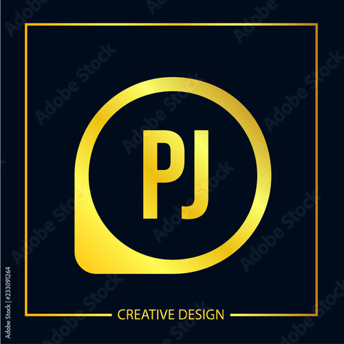 Initial Letter PJ Logo Template Vector Design