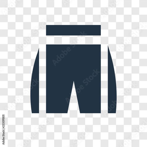 Pants vector icon isolated on transparent background, Pants transparency logo design