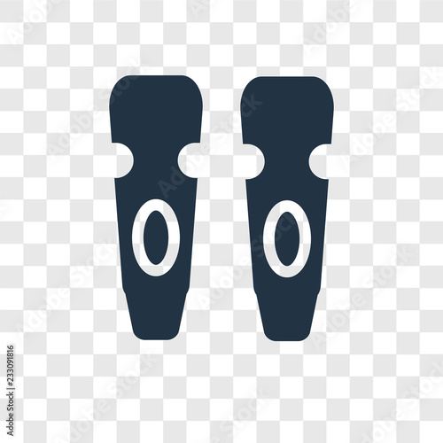 Shin vector icon isolated on transparent background, Shin transparency logo design