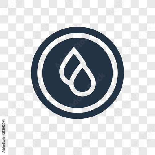 No water vector icon isolated on transparent background, No water transparency logo design