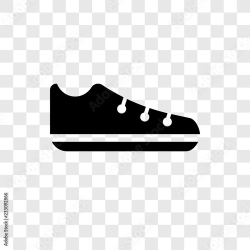 Shoes vector icon isolated on transparent background, Shoes transparency logo design