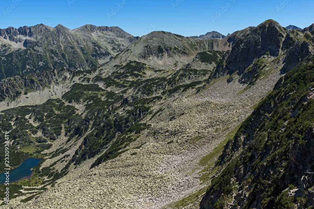 Amazing Landscape of Vasilashki lakes and Polezhan peak, Pirin Mountain, Bulgaria Amazing Landscape of Vasilashki lakes and Polezhan peak, Pirin Mountain, Bulgaria