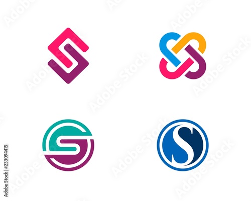 Business Letter S / CS / CC Logo Template
