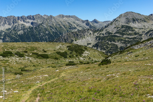 Amazing Landscape with Dzhangal and Polezhan Peaks, Pirin Mountain, Bulgaria