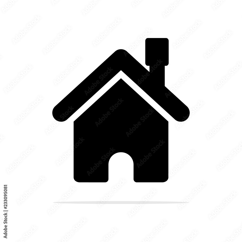 home icon. Vector concept illustration for design. home icon. Vector concept illustration for design.