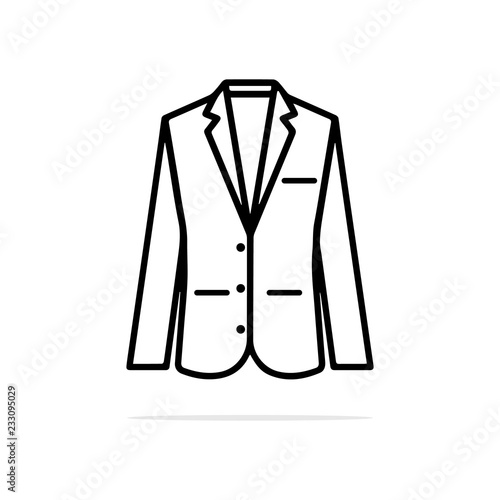Suit icon. Vector concept illustration for design.