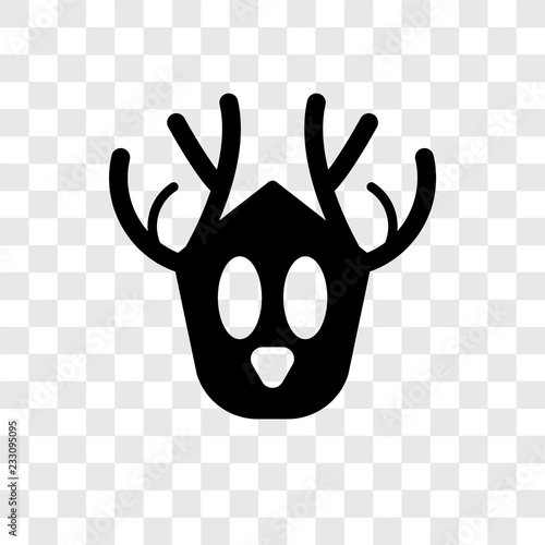 Hunting trophy vector icon isolated on transparent background, Hunting trophy transparency logo design