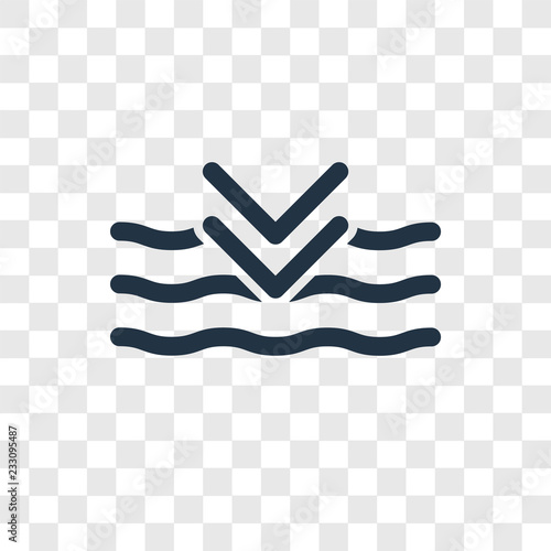 Deep vector icon isolated on transparent background, Deep transparency logo design