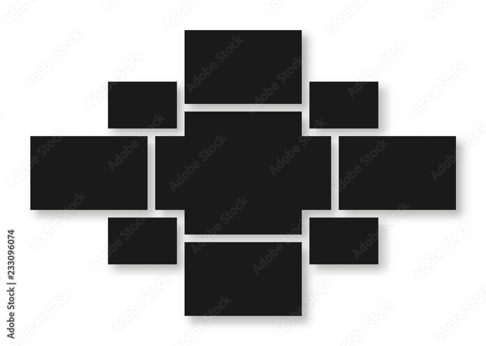 Photo frame collage template Photo frame collage template