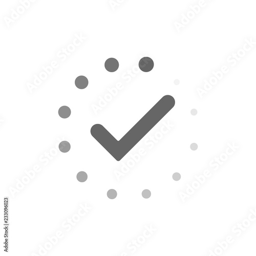 Task progress tick loader