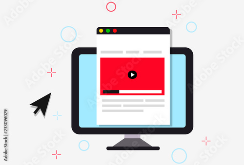 Online course illustration